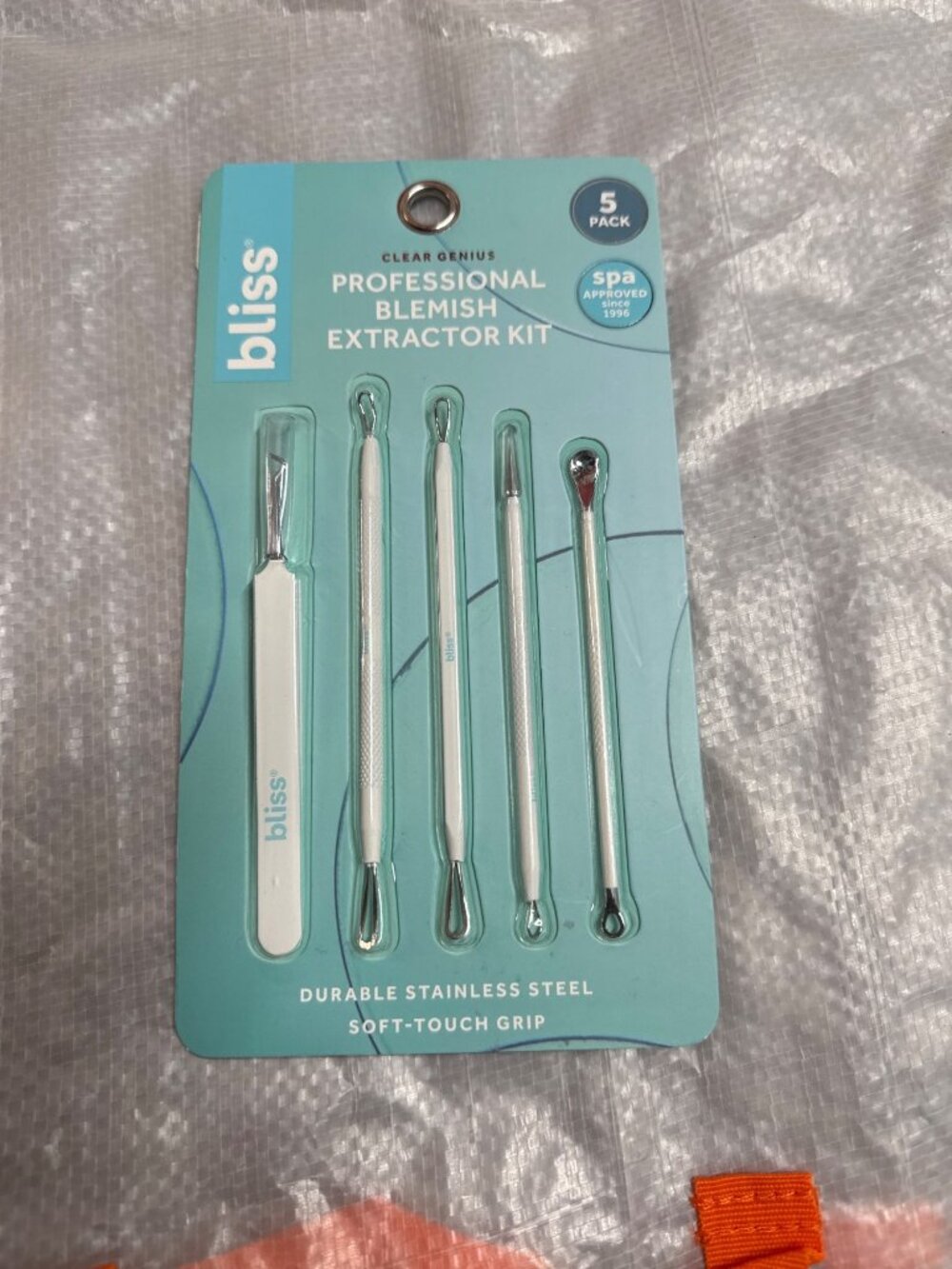 5pc Bliss Professional Blemish Extraction Kit stainless steel New